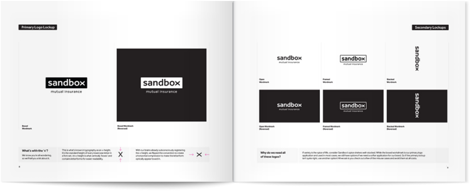 Sandbox brand booklet