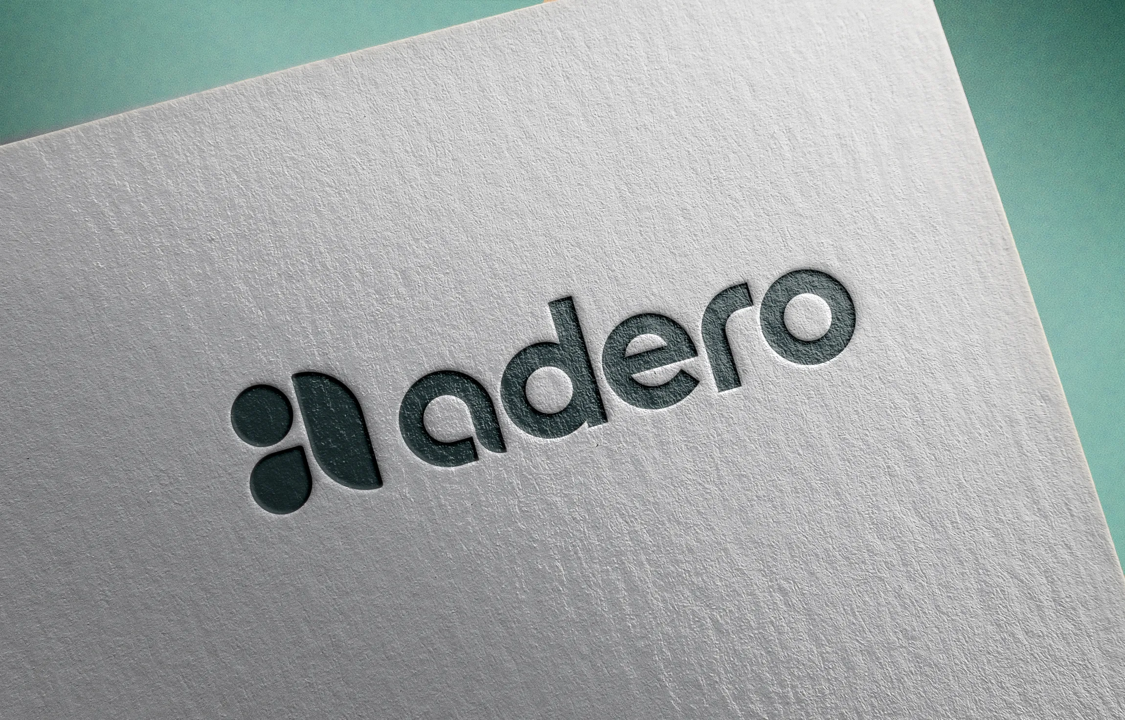 Adero Logo on paper