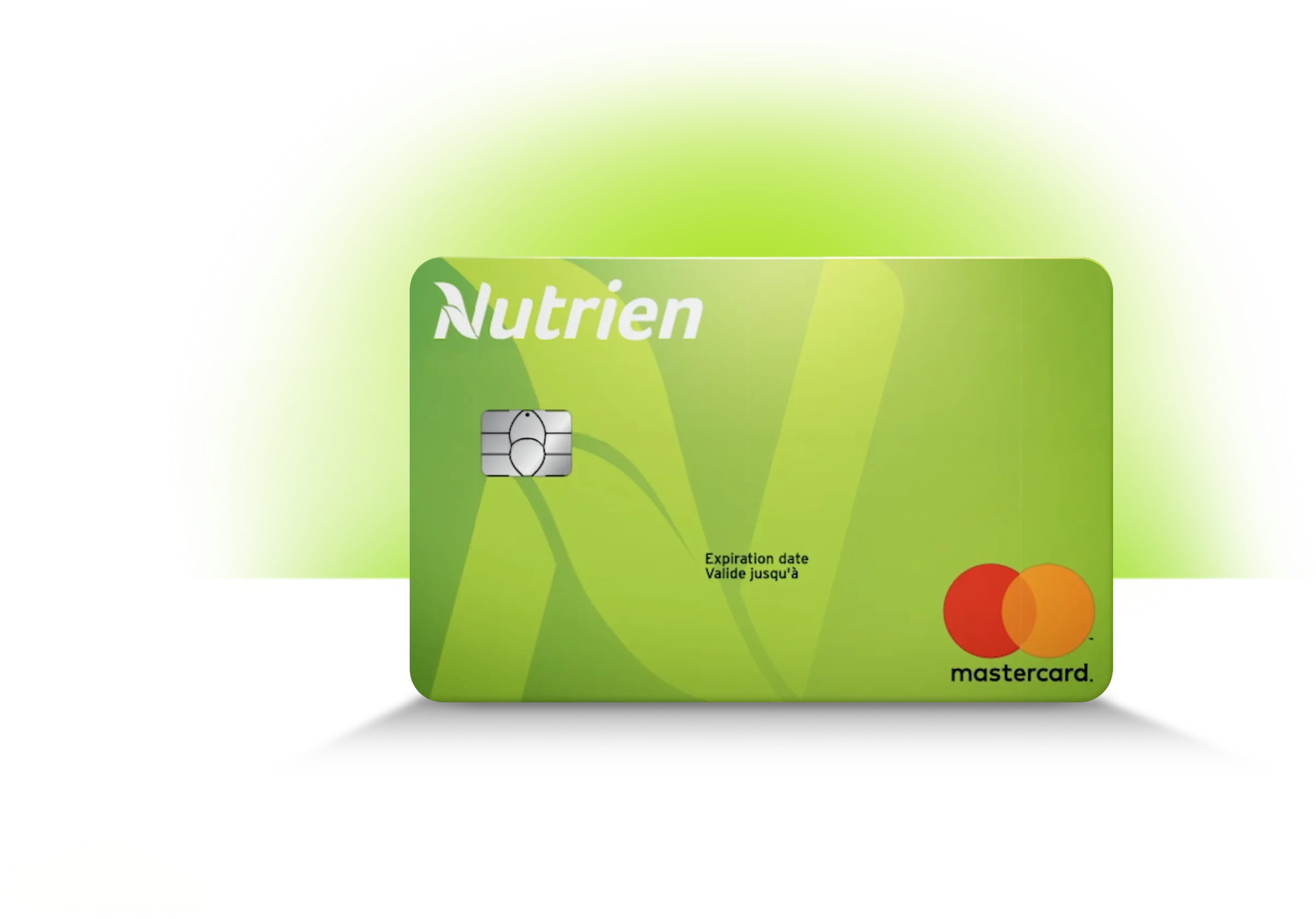 Nutrien branded credit card with Mastercard logo