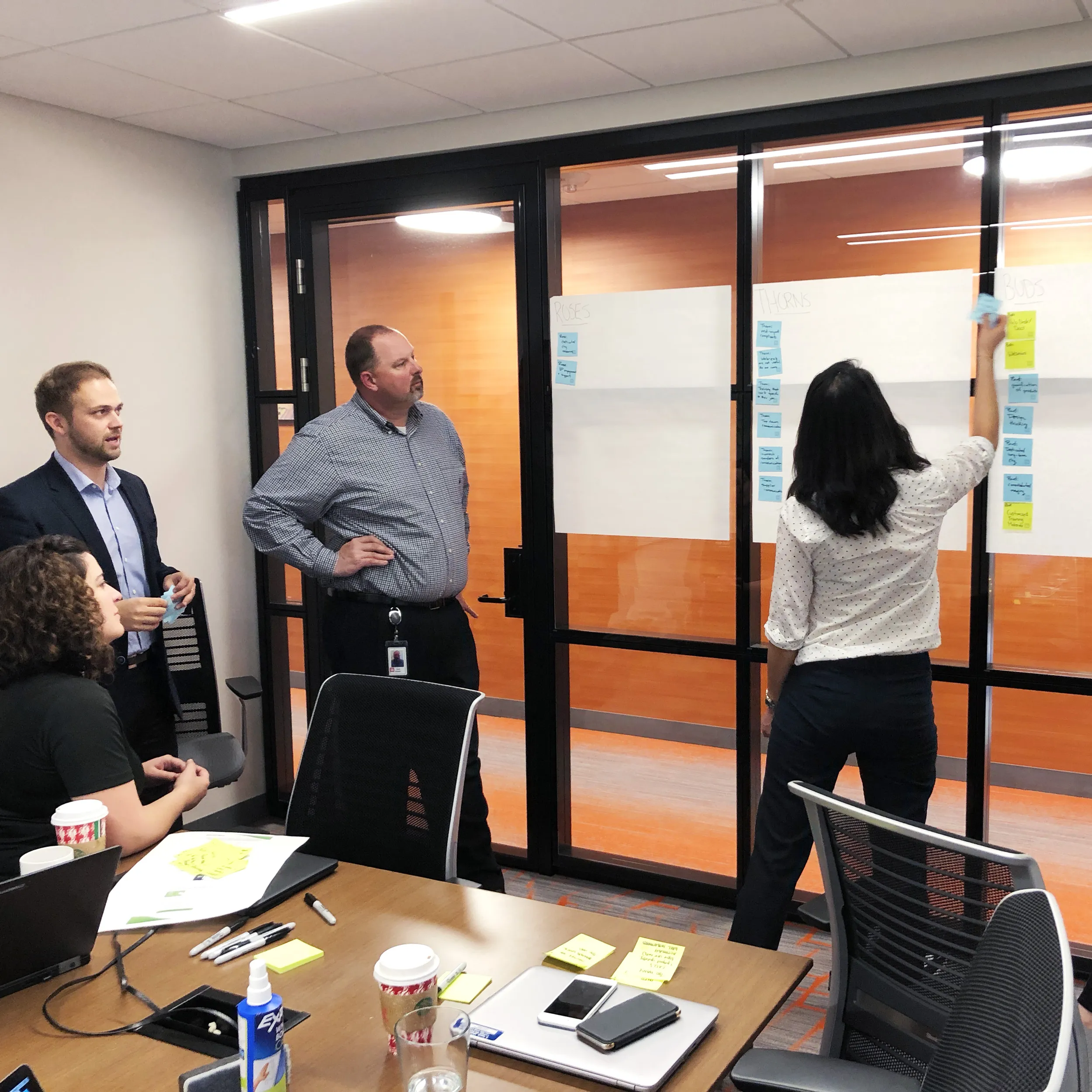 A group of people in a planning meeting