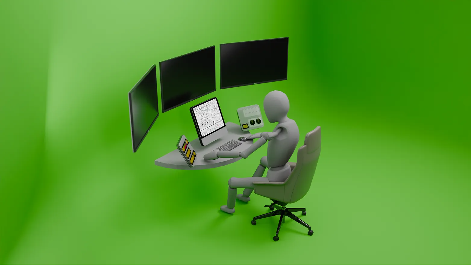 Small workshop group organizing sticky notes and discussing priorities around a shared table